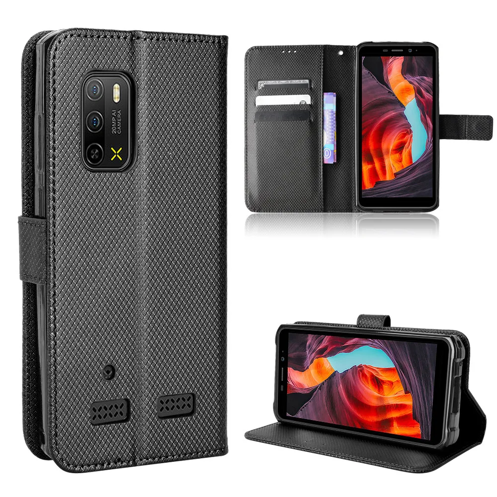 For Ulefone Armor X10 Luxury Flip Diamond Pattern Skin PU Leather Wallet Case For Ulefone Armor X10 Pro ArmorX10 Phone Bag