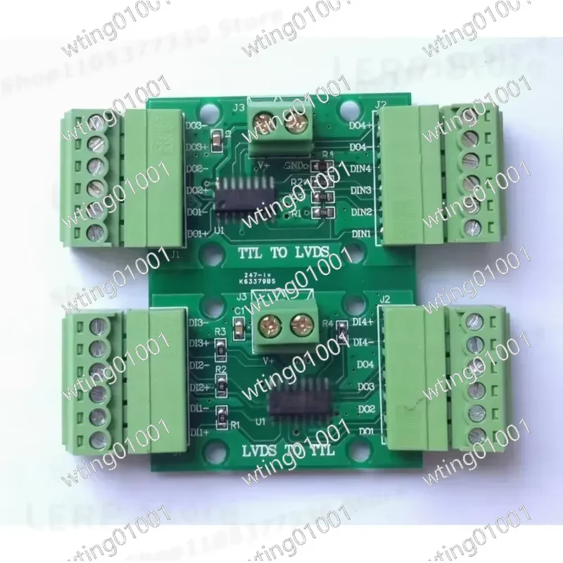 for LVDS to TTL and TTL to LVDS Signal Converter Board High Speed Interface Adapter Module for Digital Video Transmission