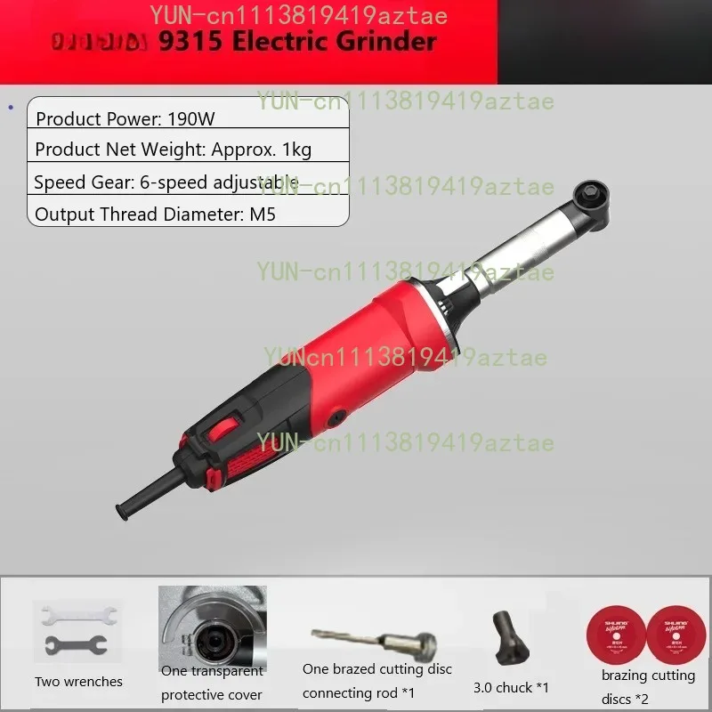 Mini Handheld Adjustable‑Speed Straight Grinder 190W For Tile Cutting Polishing Processing Tool