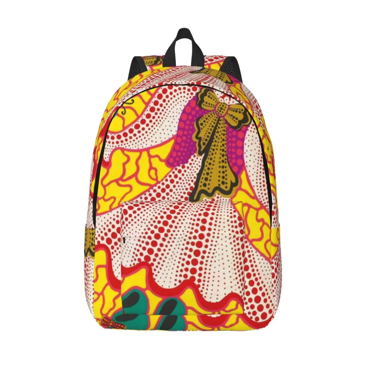 

Yayoi Kusama Art Backpack for Boy Girl Kids Student School Book Bags Mysterys Canvas Daypack Preschool Primary Bag Lightweight
