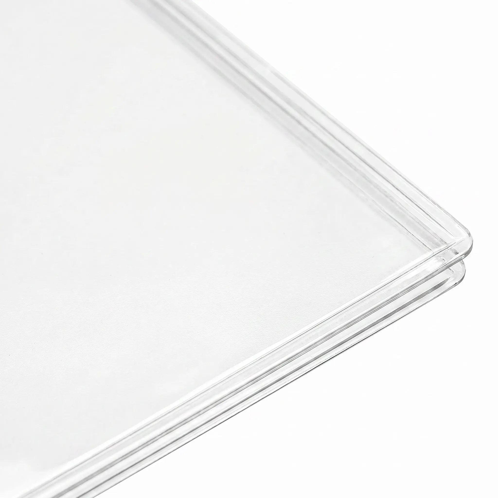 10Pcs Rigid Hard Plastic Sleeve 8.5x11 Thick Clear PVC Document Protector Waterproof Office Classroom Flyer Holder Sleeve