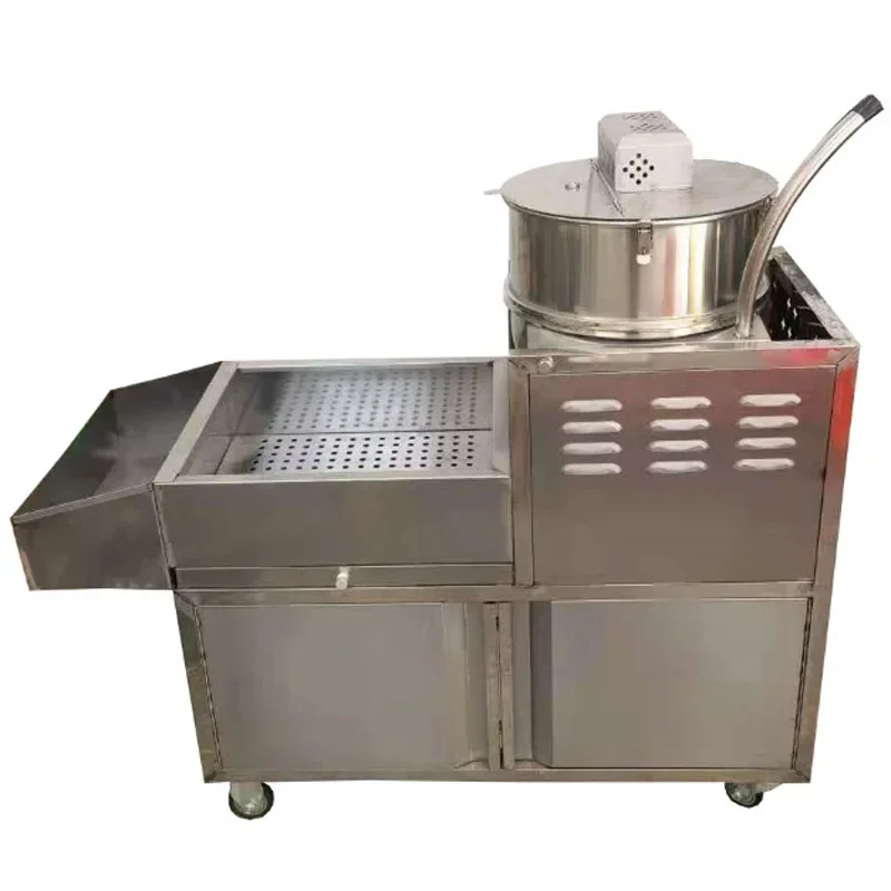 &Commercial Electric Popcorn Machine for Making American-Style Round or Butterfly-Shaped Popcorn—Large, Multifunction