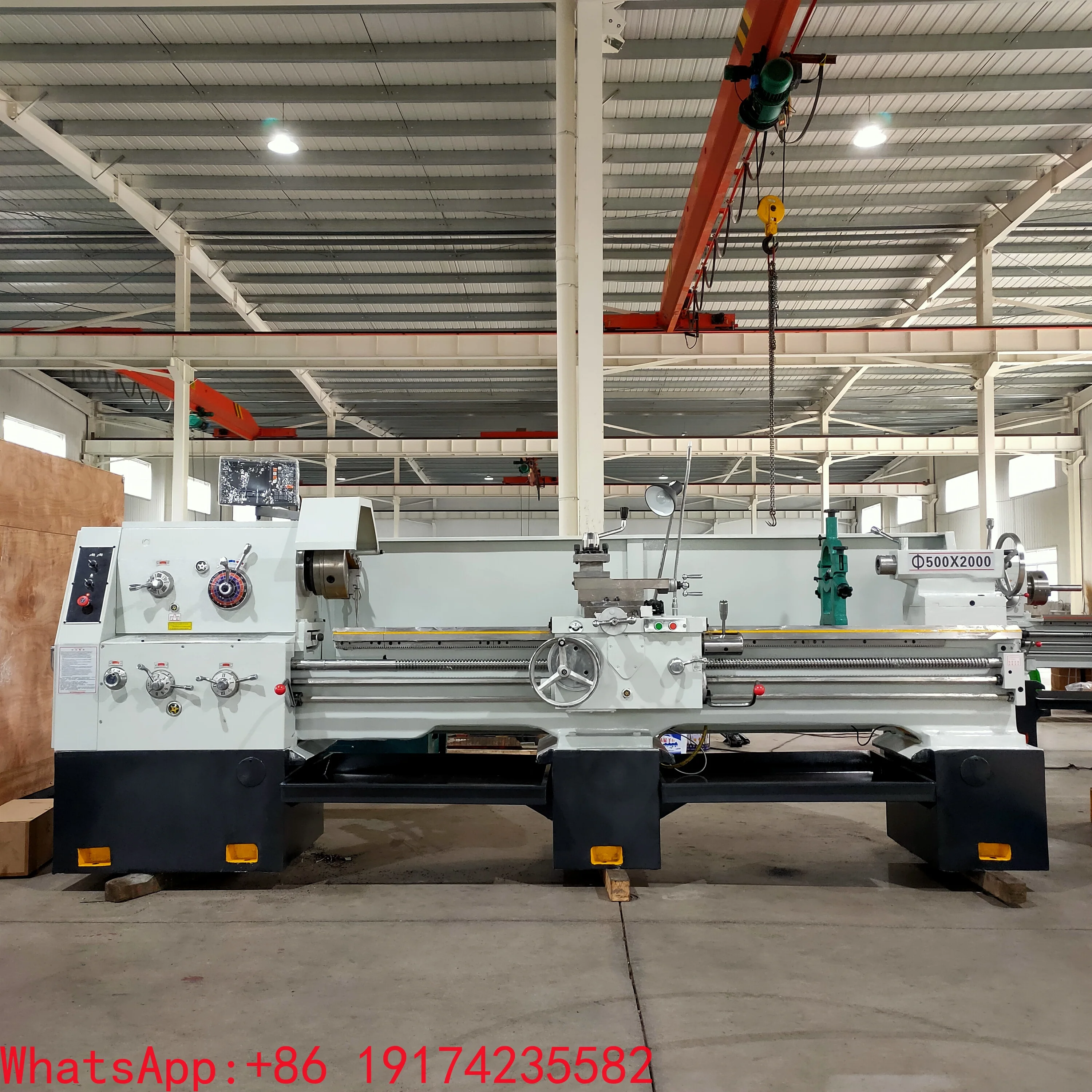 

Solid Manufacturing C6150B Horizontal Lathe Large Diameter Ordinary Lathe Machine High Frequency Quenching