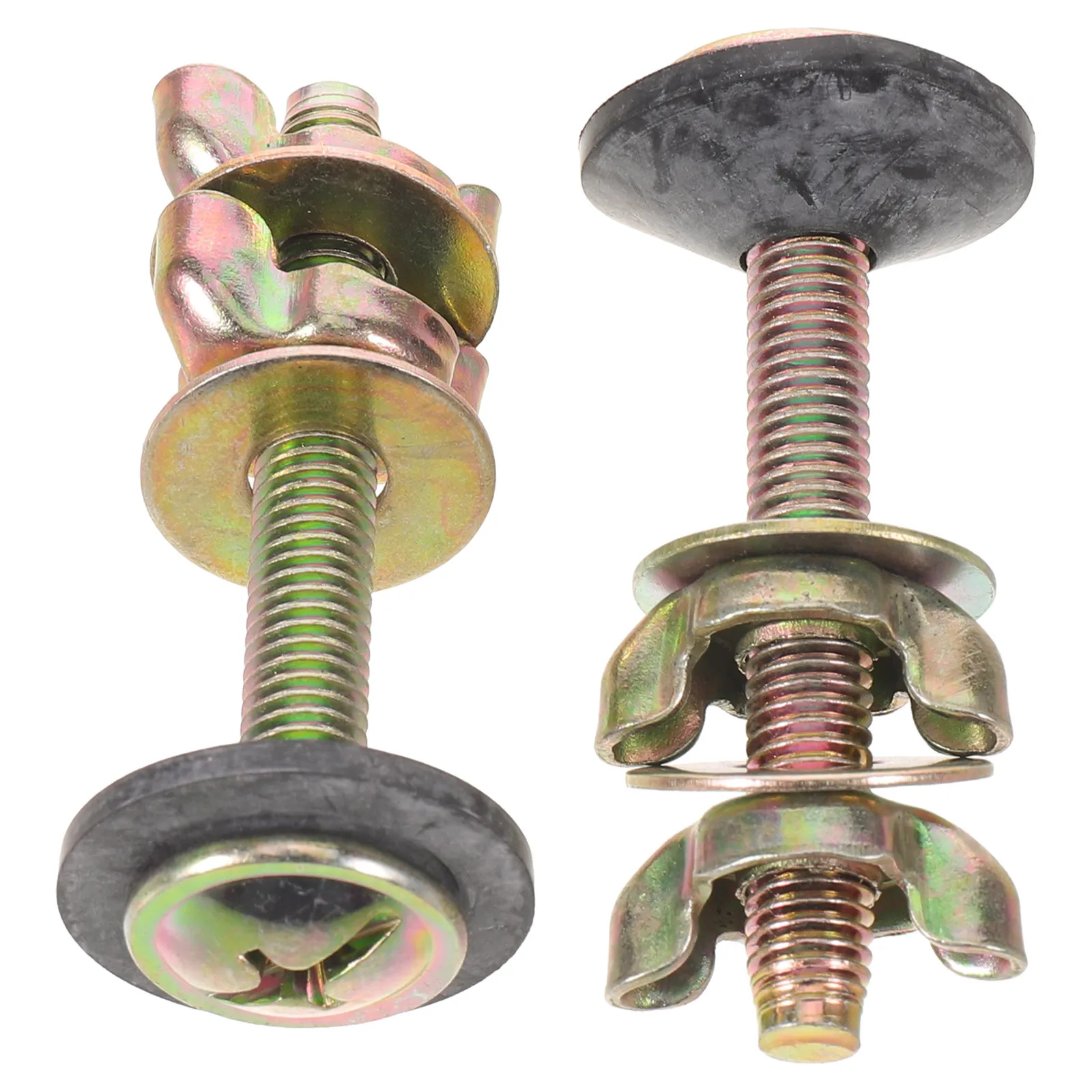 2Pcs Toilet Tank To Bowl Bolts Screws Toilet Tank Replacement Seat Hinge Fitting Quick Release Fittings Bowl Parts Commode Bolts