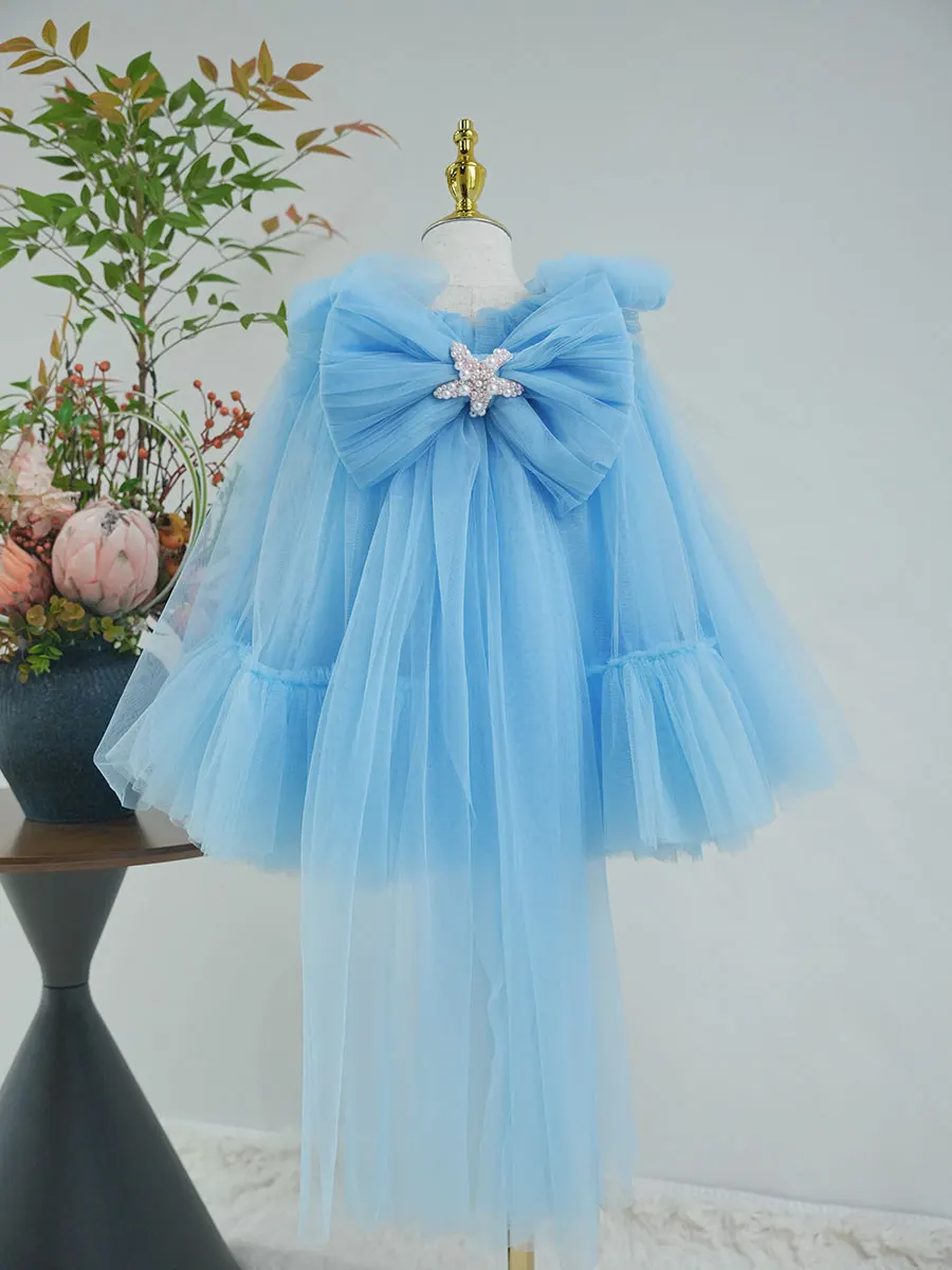 navy blue dress for baby girl Light Blue Toddler Dress | High Quality main image 0