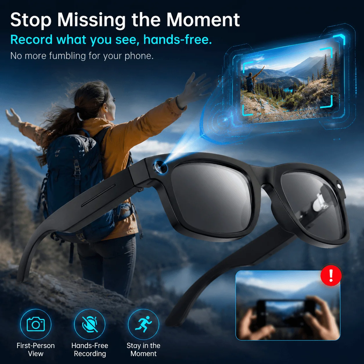 Smart Bluetooth Glasses Open E - Gaming Controller recension och pris