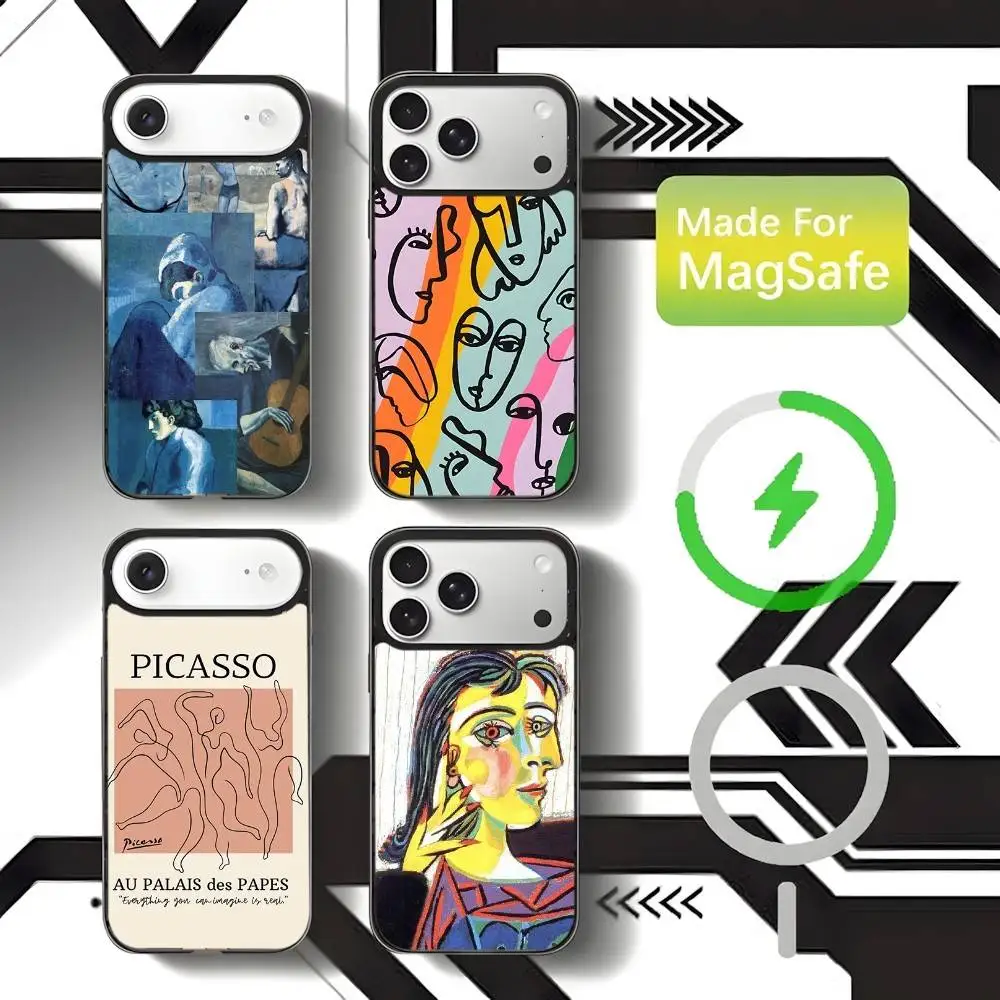 

Picasso Abstract Art Painting Phone Case For iPhone 17,16,15,14,13,12,11,Pro,Max,Plus,Mini,E Magnetic Magsafe Wireless Charging