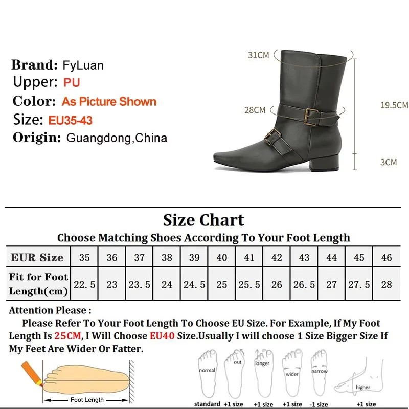 موضة 3 سنتيمتر كعب منخفض المرأة حذاء من الجلد جلد غير رسمي منتصف العجل الأحذية الخريف الشتاء السيدات أحذية عدم الانزلاق وحيد أحذية بوت قصيرة