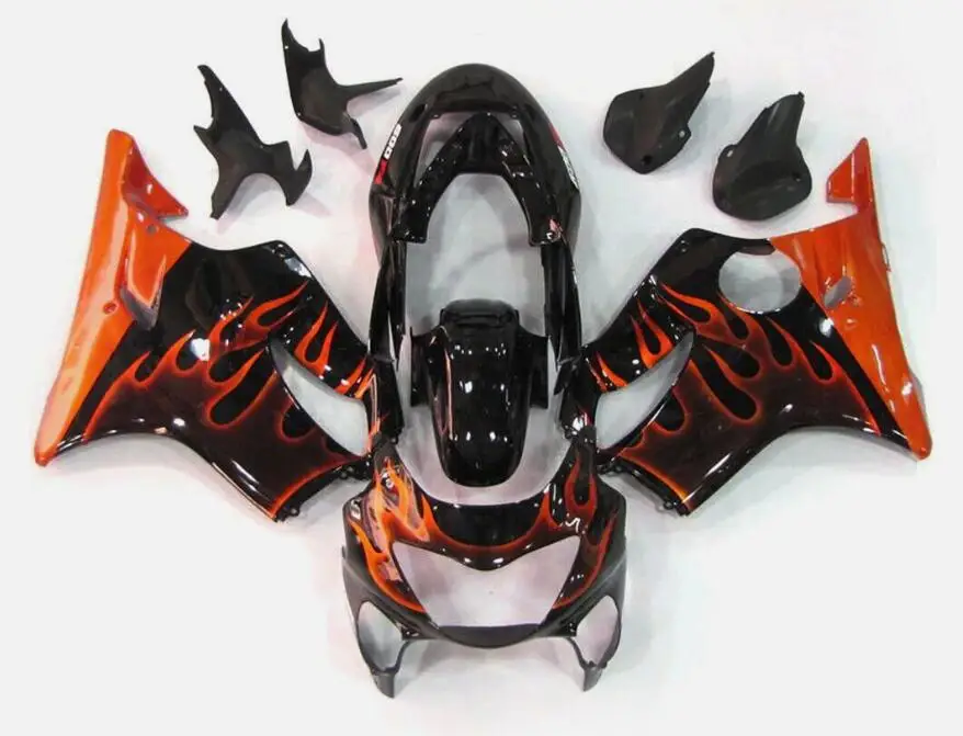4Gifts New ABS Motorcycle Fairings Kit Fit For HONDA CBR600 F4 1999 2000 Bodywork Set Custom Orange Flame