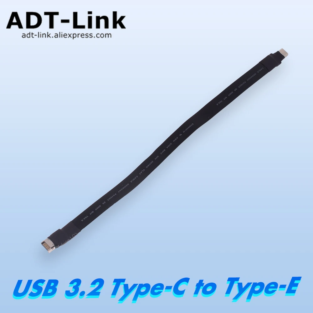 ADT USB 3.2 Type-C To Type-E 19/20P Extension Cable ITX Motherboard Built-in USB Device Extension Adapter Support A4 Chassis