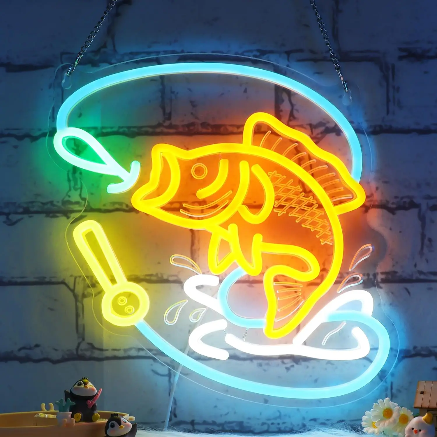 

Неоновая вывеска для рыбалки, USB затемняемая светодиодная лампа для рыболовного магазина, клуба, бара, вечеринки, игровая комната, украшение для спальни, personnalisé, подарок