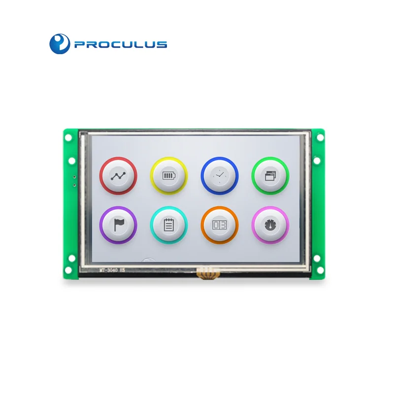 Proculus 10.1 inch uart module lcd panel uart and rs232 tft display flexible oled displays screen for medical device