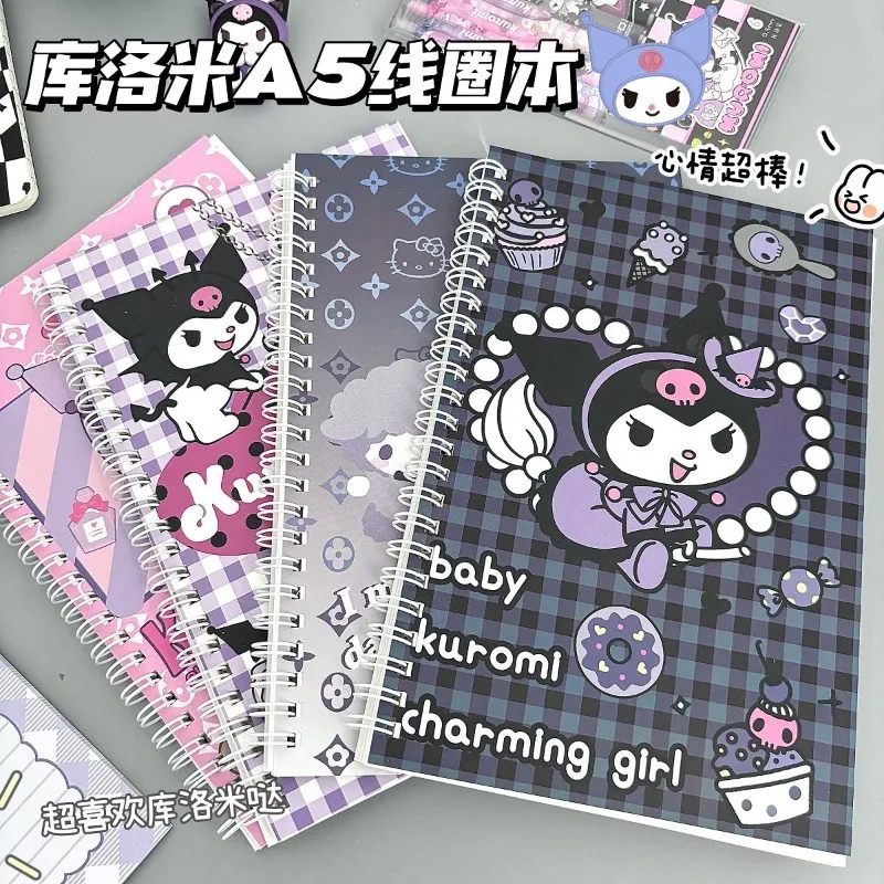 

Cartoon Anime Sanrio Black Beauty Stationery Kawaii Kuromi Cute Student A5 Notebook Children's Manual Notepad Children's Gift