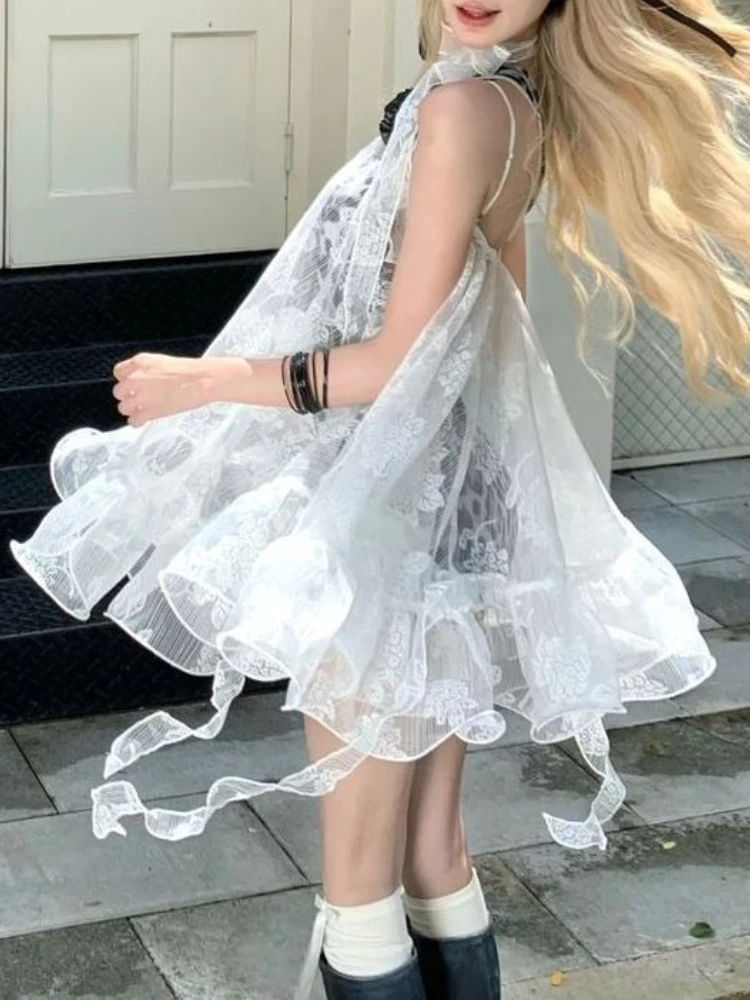 フレンチセクシースタイル スリム Y2K ツーピースセット レディース スキニー レオパードドレス + シックなレースブラウス 新作 ピュアディザイア スパイスガール スイートスーツ 2025