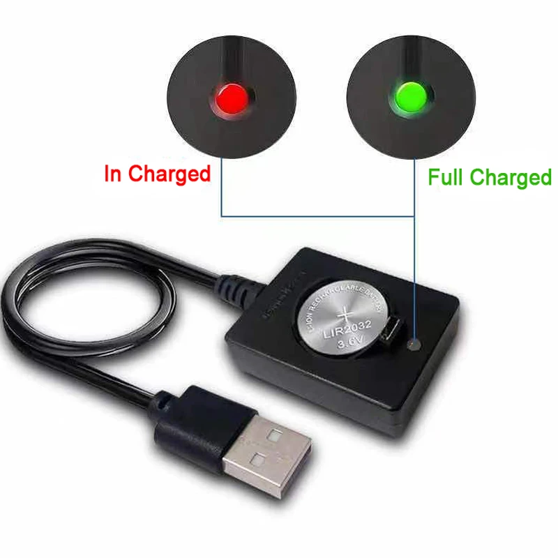 Mini 3.6V USB Button Cell Coin Battery Charger Portable LIR2032 LIR2025 LIR2016 LIR2032H Overcharge Circuit Batteries Charger