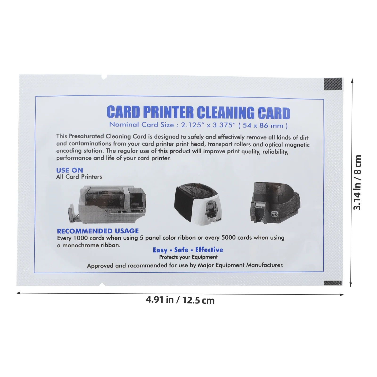 10 Pcs Reusable Cleaning Cards for POS Terminal Card Reader Cleaner Dual Side PVC Credit Machine Cleaning Supply Tools