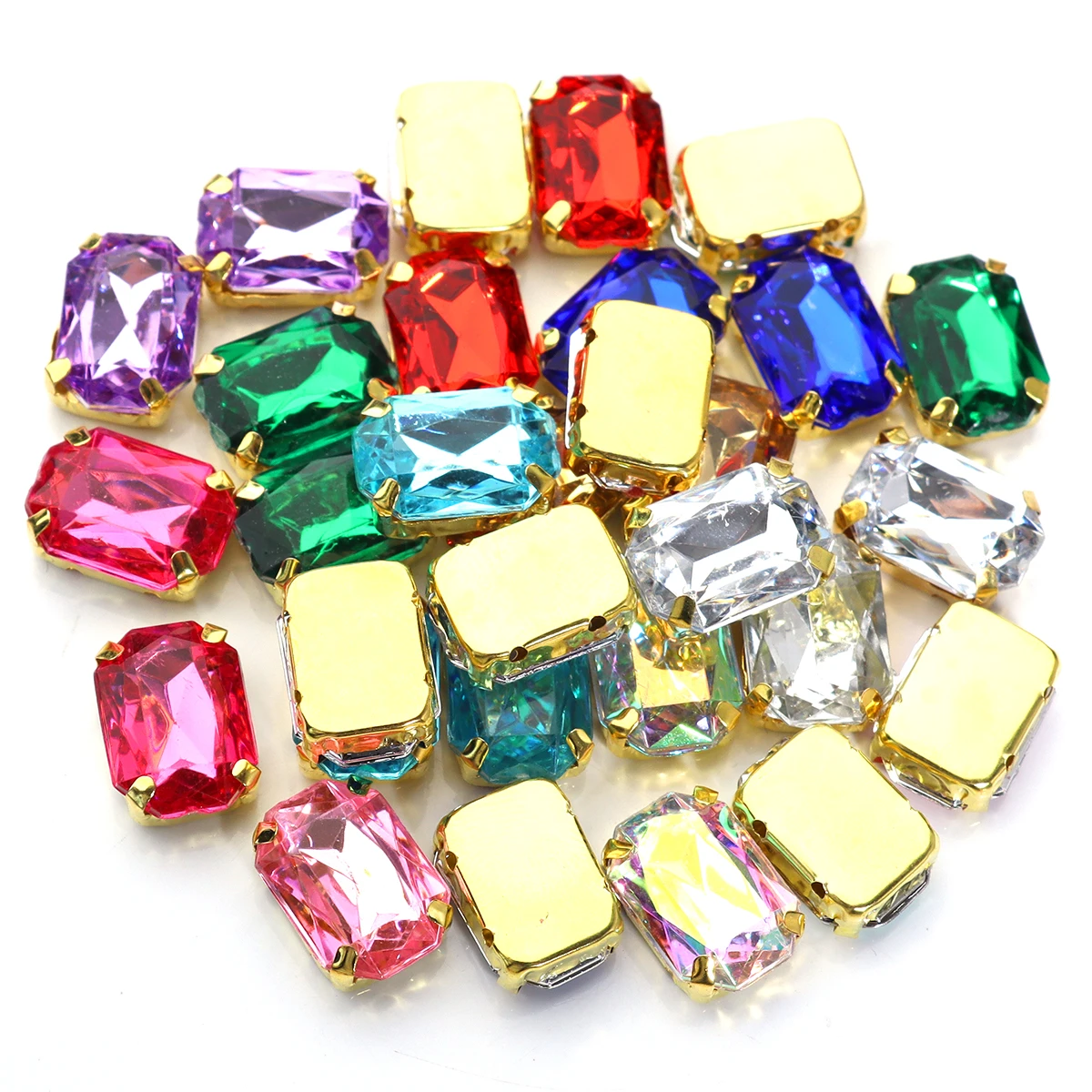 Stainless Rhinestone Gold Claw Beads for Crafts