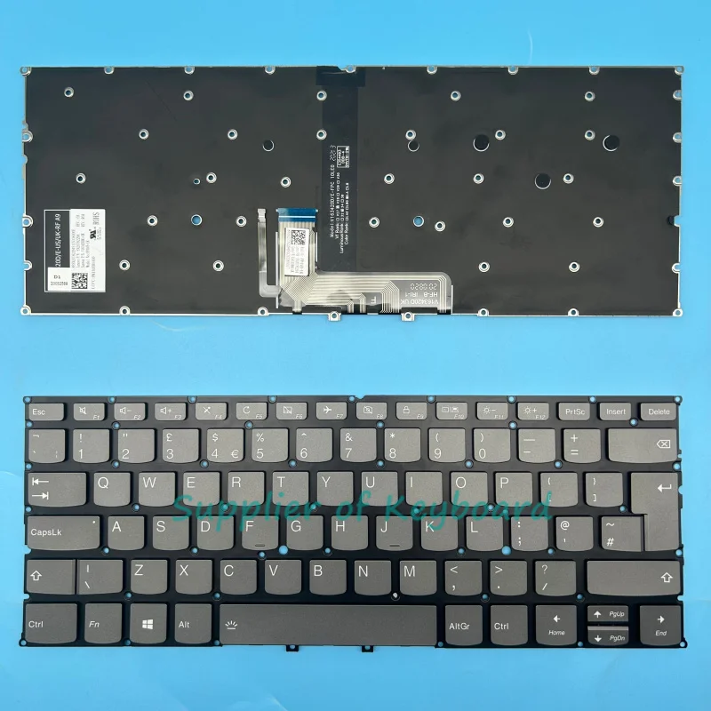 Original NEW UK Keyboard For Lenovo Ideapad Yoga C940-14 C940-14IIL Backlit