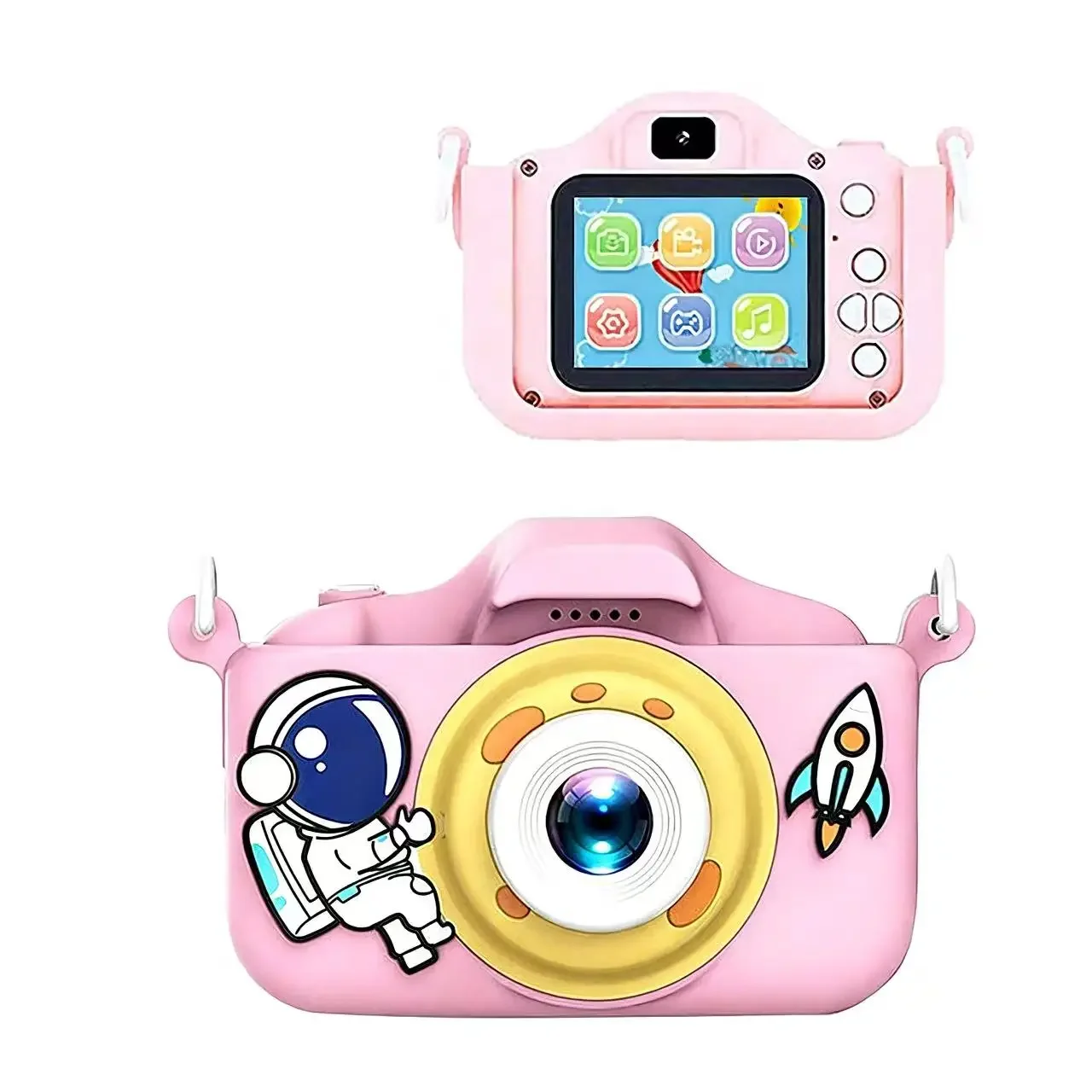 

Mini Kids Dual Lens Camera Toy HD Photograph Video Digital Camcorder 128G Large Memory Exquisite Gift Box for Children Gift