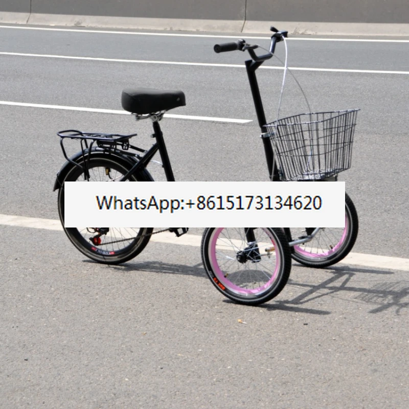 Three-wheeled bicycles to three-wheeled commuting, picking up and dropping off children, shopping for food, middle-aged