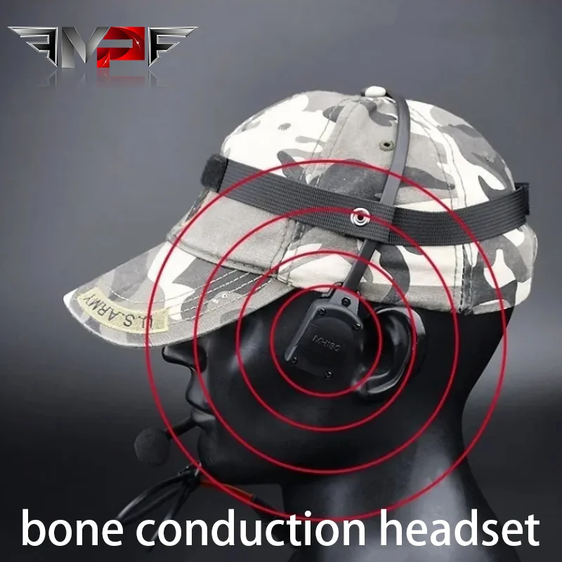 

WADSN Military Tactical True Bone Conduction Earphones MH180-V Hunting game headphones For Interface 7.0PLUG PTT