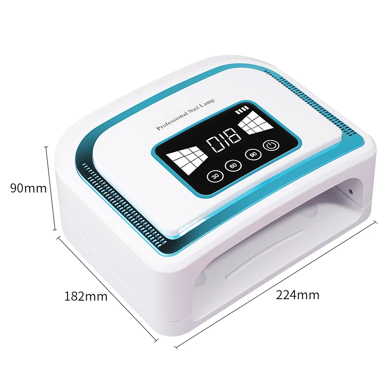 เครื่องอบเล็บเจล UV LED ไร้สาย ชาร์จไฟได้ อุปกรณ์ทำเล็บเจล สำหรับร้านทำเล็บ