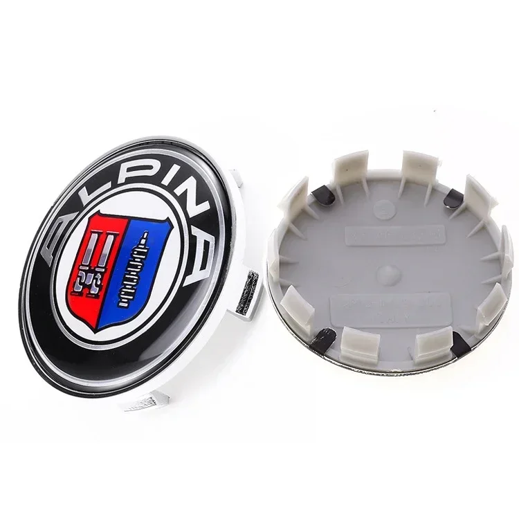 10Pin 68mm ALPINA Hub Center Cap Sticker 4pcs ALPINA Wheel Cap Rims Cap For BMW E90 E34 E60 E46 F18 E36 E39 X3 X5 M2 M3 M5 M6