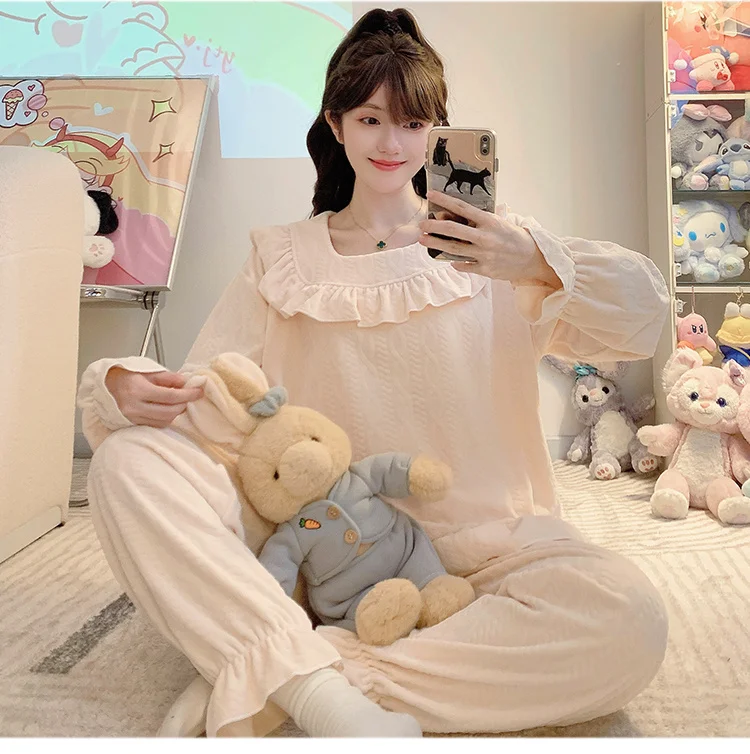 

Pajama Sets Matching For Couple Women Linen Modern Abstract Breathable Light Cool Casual Spring Summer Sleep Pants Nightwear Ins