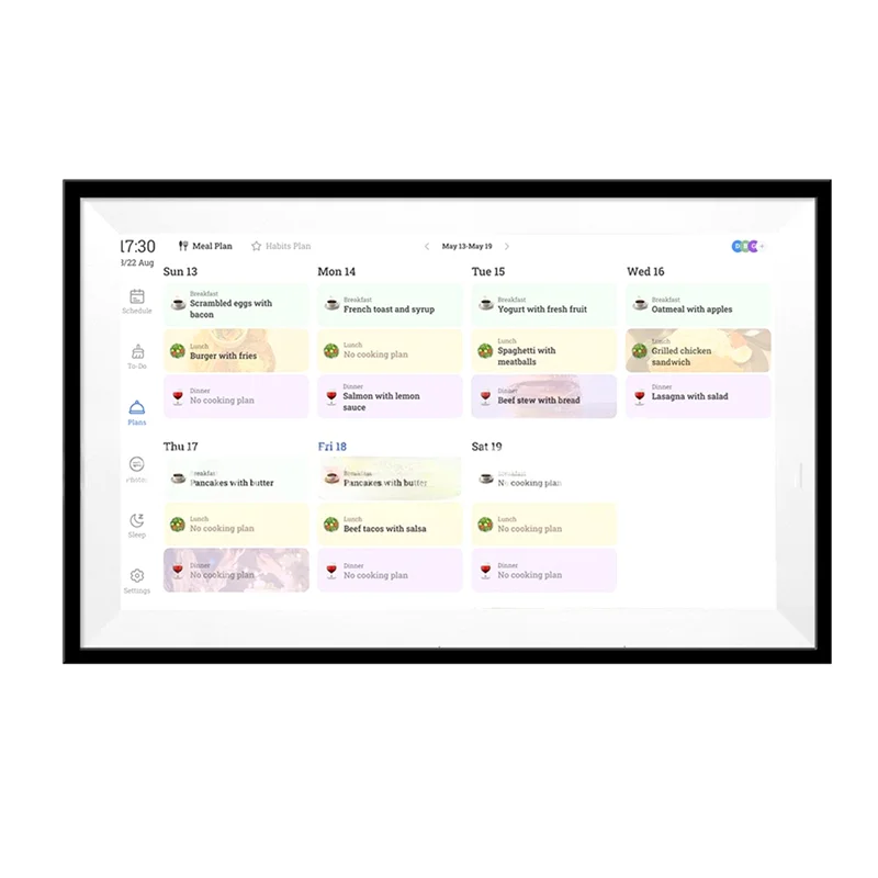 หน้าจอสัมผัสแบบโต้ตอบ HD 15.6 นิ้วปฏิทินดิจิตอล WIFI สมาร์ทโฮมวางแผนครอบครัวแผนภูมิงานบ้านปฏิทินดิจิตอล