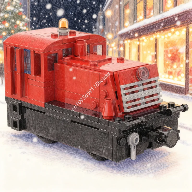

262pcs MOC 1 Scale GE Ton Critter Circuit Cubes Train Model Building Blocks Architecture Toys Festival Gift Education Brick