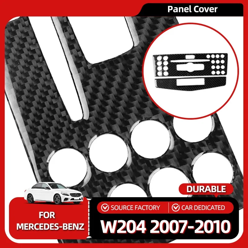 

Interior Stickers For Mercedes Benz C-Class W204 2007-2010 Carbon Fiber Car Interior Decoration Center Console CD Panel Sticker