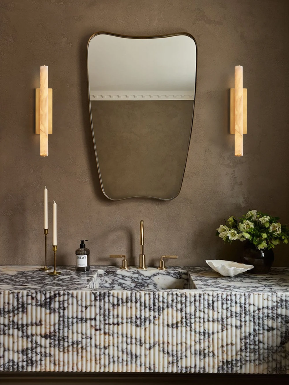 Dimmable LED American Marble Stick Hanging Lamps Pendant
