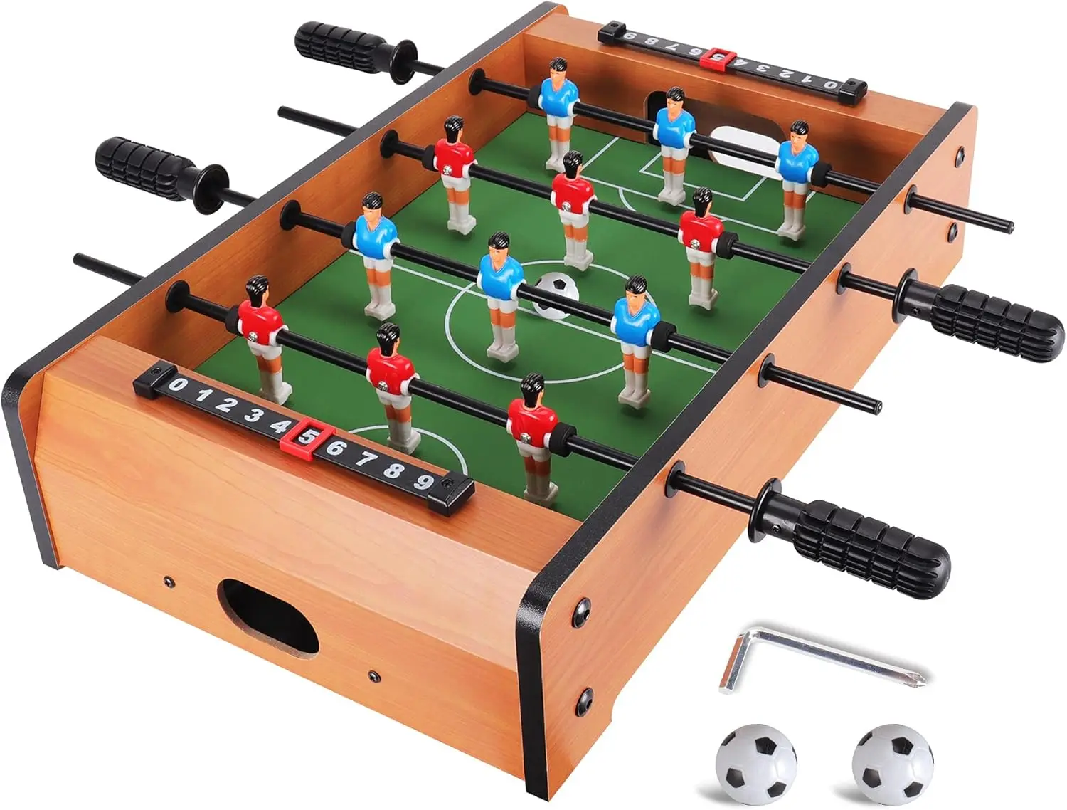 

Upgraded 20-Inch Mini Foosball Table for Kids and Adults, Easy Storage with Enhanced Rods and Players
