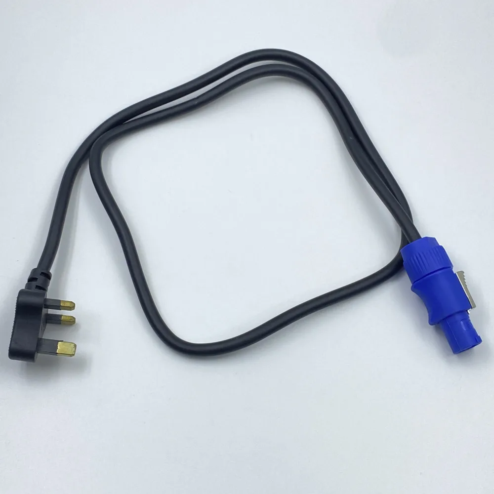 

1meter UK Plug Blue PowerCON Connector AC Power Cord Power Cable For Stage Lights Beam Moving Head LED Par DMX Audio DJ Fixture