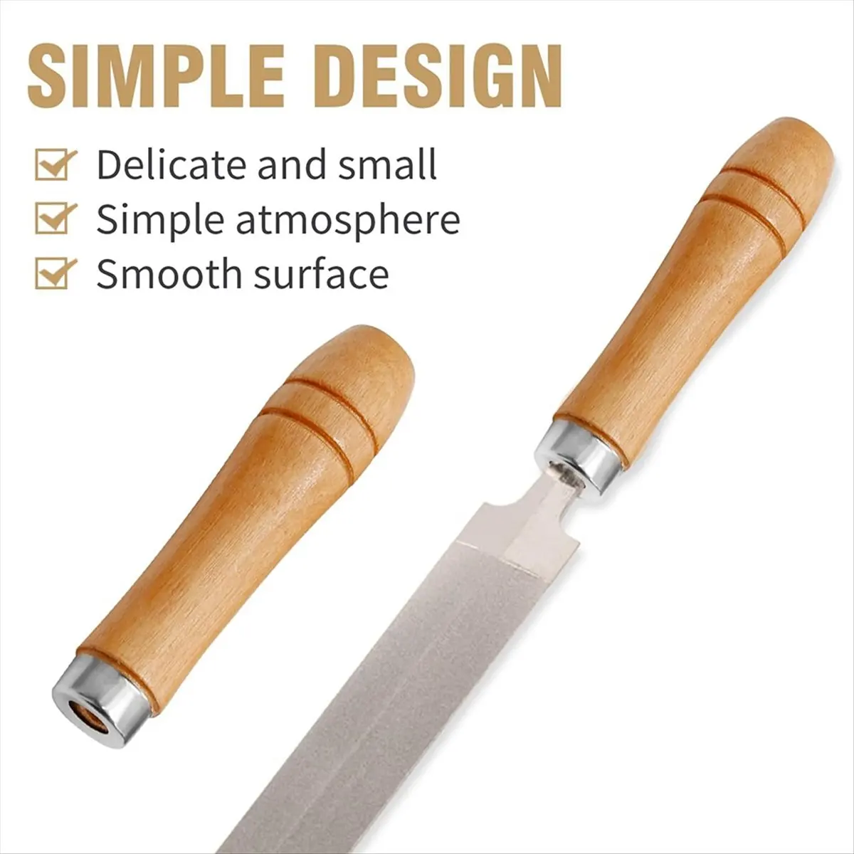 #52H 15pcs Wooden File Round Hole Small Wooden Handle (4mm+5mm+6mm),file handles,(wooden)