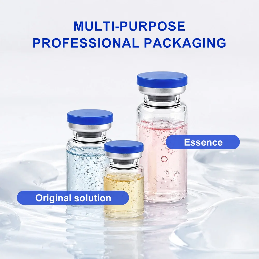 3/5/7/10ml Sterile Glasfläschchen mit Gummistopfen und Gratfreiem Aluminium-Kunststoff-Verschluss, mit Aufbewahrungsbox, Steril Verpackt – Detail 3