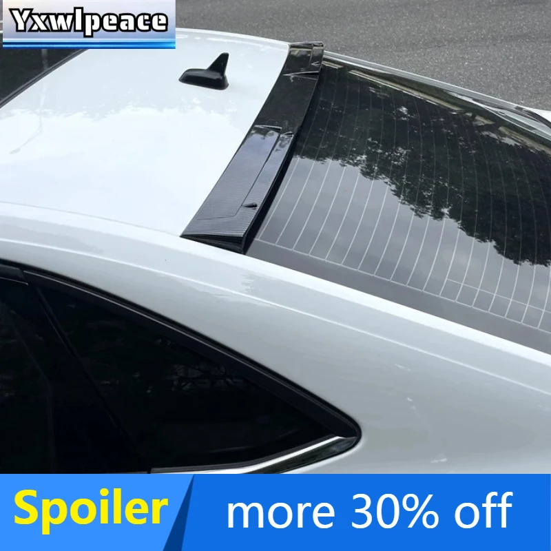 

For VW Volkswagen Jetta MK7 2019 2020 2021 2022 ABS Gloss Black/Carbon Look Rear Window Roof Spoiler Car Accessories