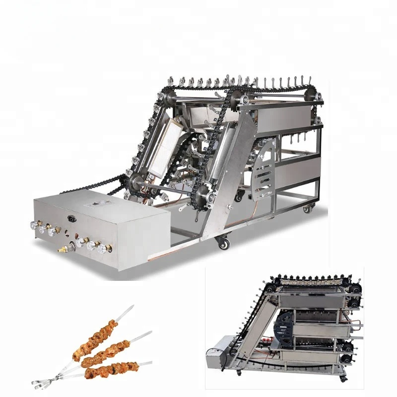 Automatic Chain Type Barbecue Grill Machine Yakitori Grill Machine