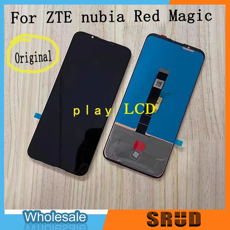 New Original For ZTE nubia Red Magic 6R NX666J /Play 5G NX651J  LCD Display Screen Frame+Touch Panel Digitizer Replace part