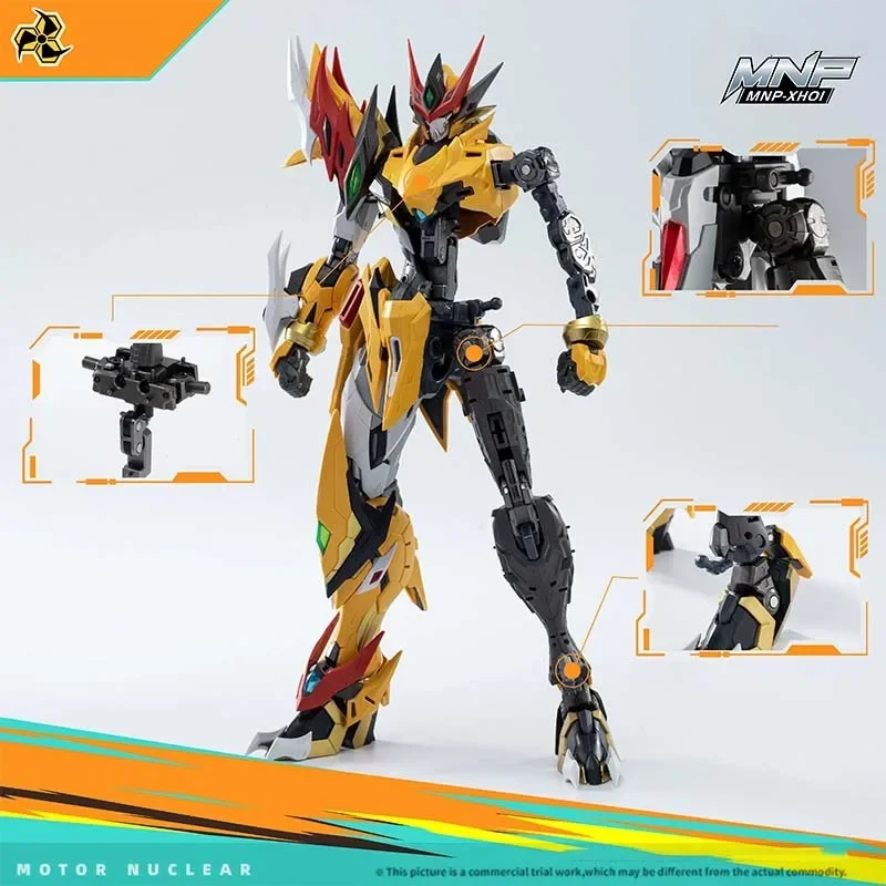 Puissance nucléaire Mecha Bai Qi MNP-XH01 assemblé modèle Anime personnages peuvent être transformés Robot imbibé jouet Collection modèle cadeau