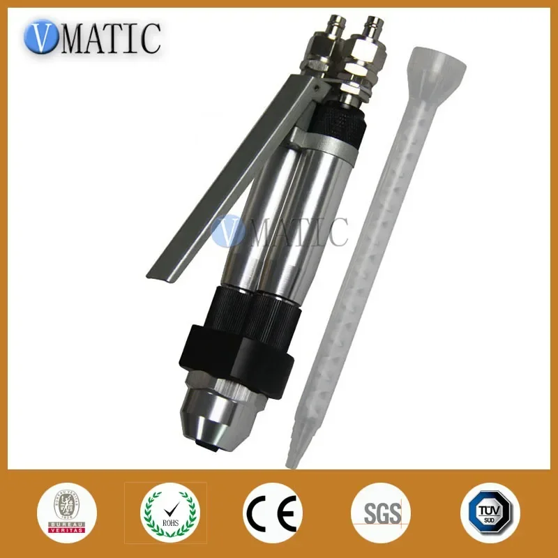 Free Shipping Ab Component Epoxy Dispensing Valve Pneumatic Flow Control Glue Dispensing Manual Two Liquid Dispensing Valve