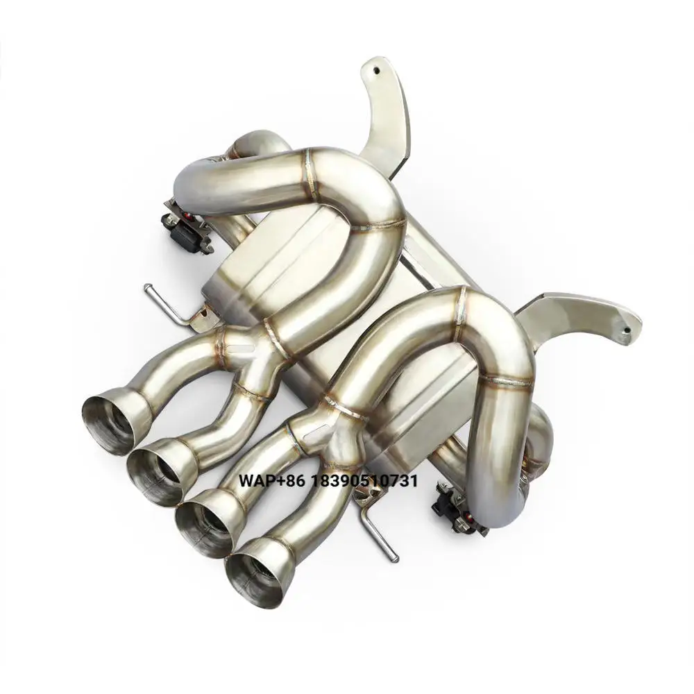 CUSKI Sports Car Sound Return Air Exhaust Muffler for LP700/LP750 2011-2018 1.5mm Thick Stainless Steel Smooth Exhaust System