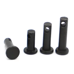 M3 M4 M5 M6 M8 M10 M12 Black Caron Steel Flat Head Bearing Cylindrical Positioning Axis Roll Dowel Pin With Hole GB882