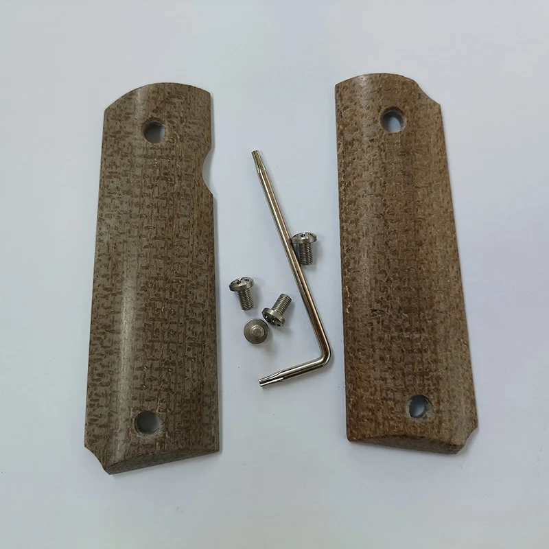 NEW With Screws & Wrench Flax Micarta Material Custom 1911 Grip Handle Scales For 1911 Models DIY Making Accessories Parts