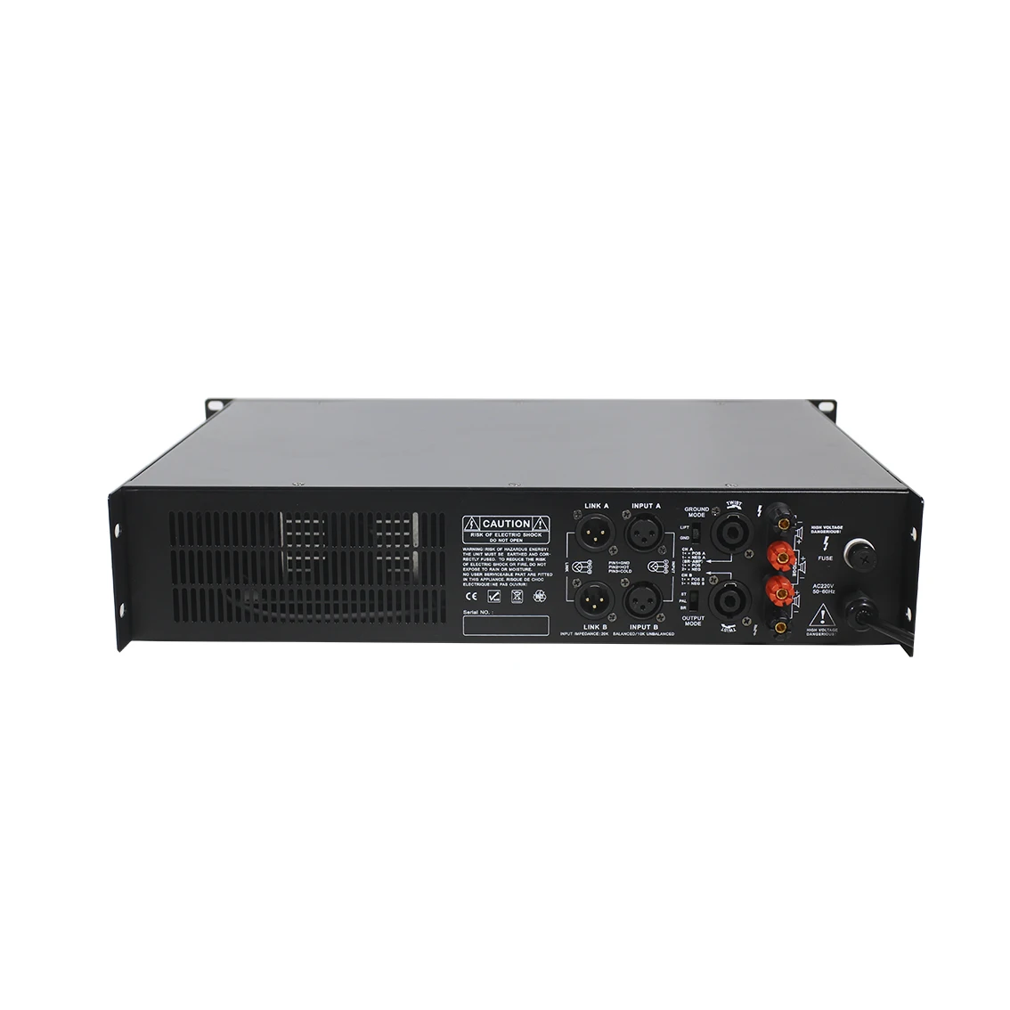 High Power 2U 1000W Sound System HiFi Power Amplifier With Protection, Signal, Clip, Bridge And Power LED