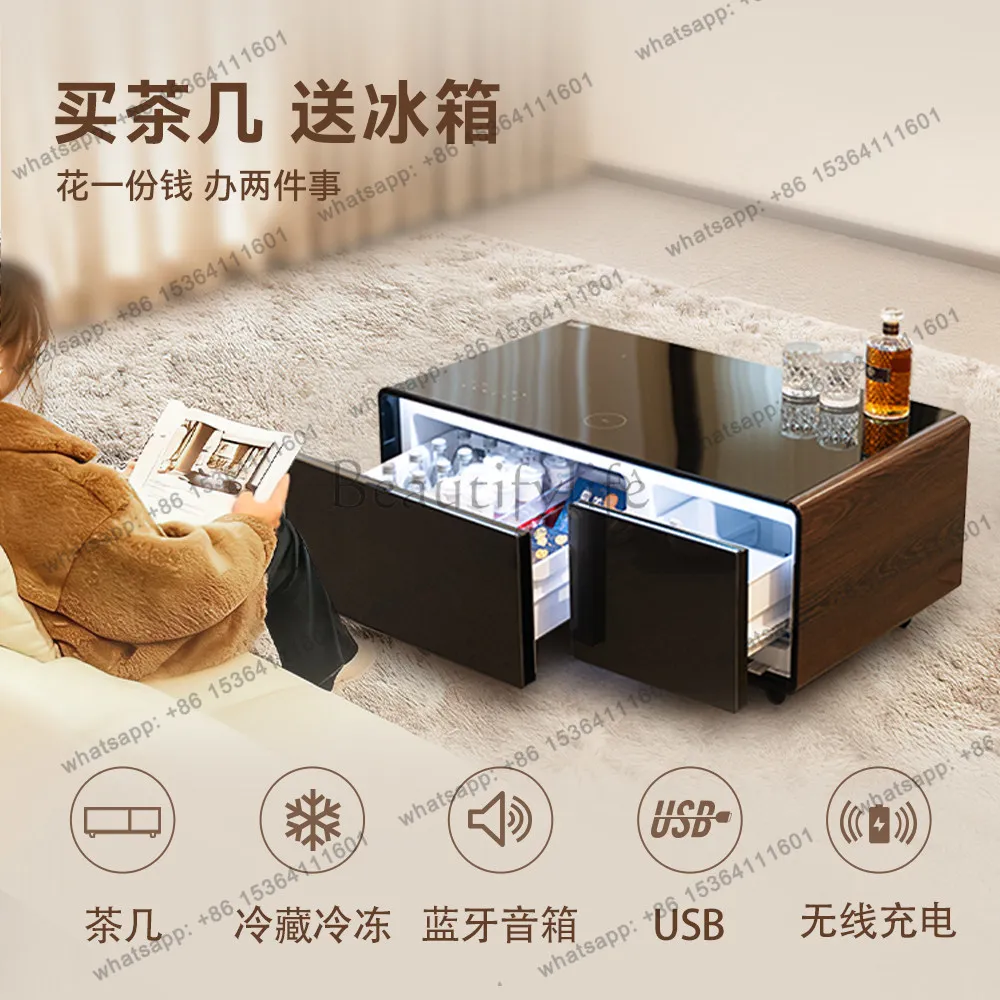 

Smart coffee table refrigerator multi-functional integration light luxury senior business office living room