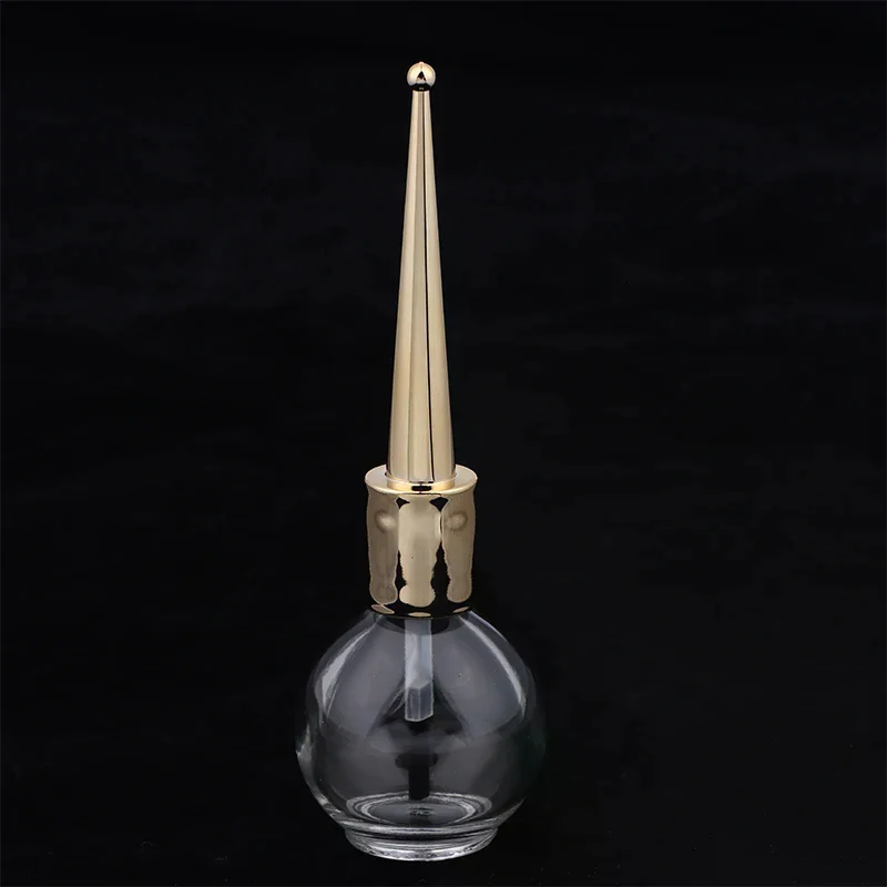 Пустая бутылка геля для ногтей с кистью Стеклянная пустая стеклянная бутылка 15 мл Бутылка лака для ногтей Гель для ногтей Пустая бутылка Контейнер для дизайна ногтей