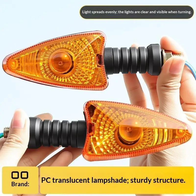 1/2Pcs Motorcycle Turn Signal Light UV Resistant Premium ABS 12V Amber Blinker Indicator for F650GS Daily Use