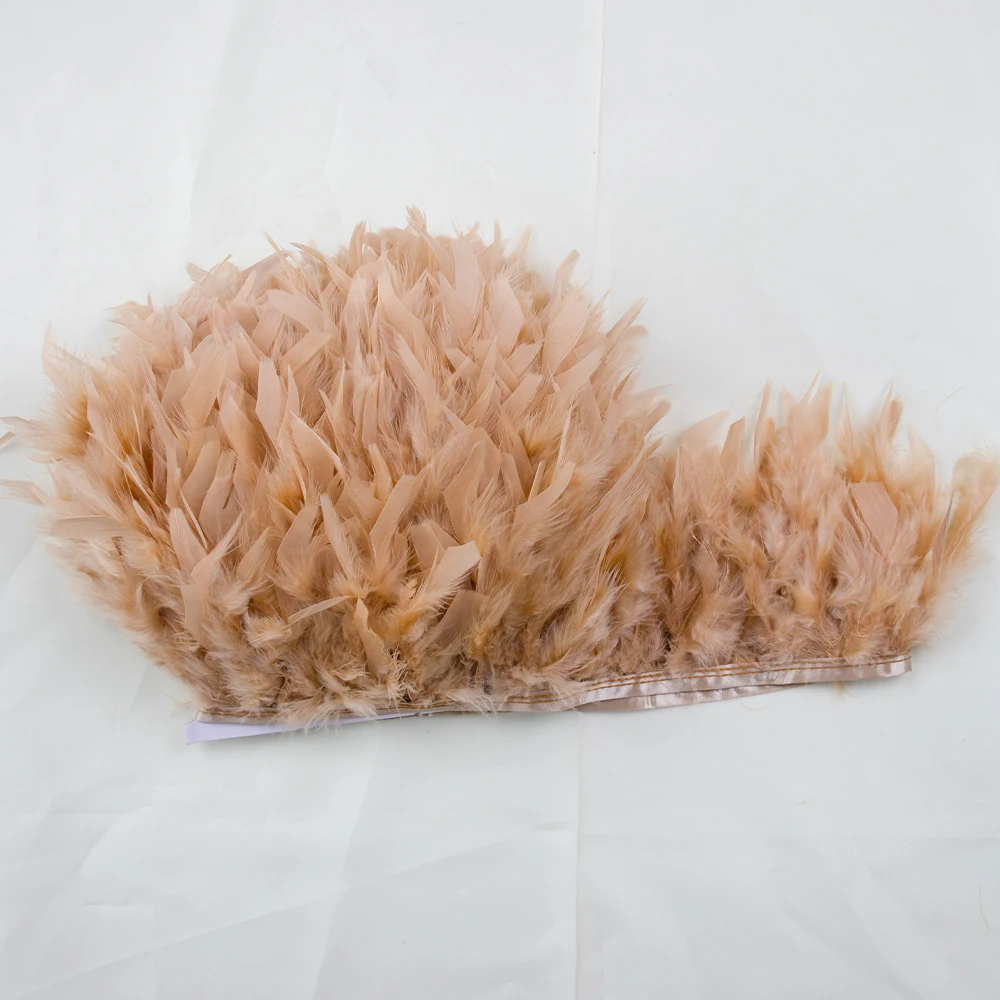 2M Weiche Flauschige Natürliche Truthahnfeder-Fransen-Borte 10-15cm 4-6 Zoll für DIY Nähen Hochzeit Kleidung Handwerk Dekoration