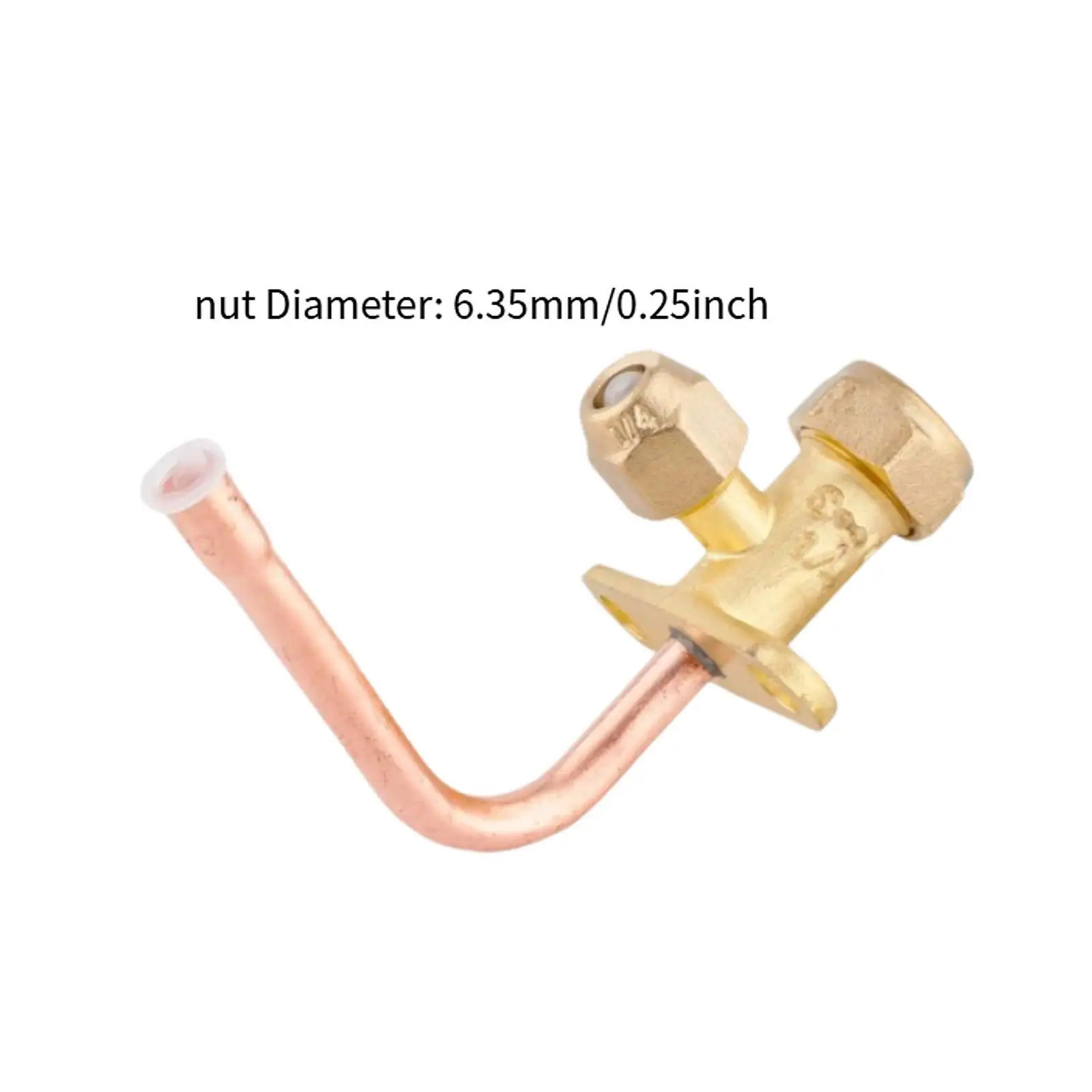 Air Conditioner Stop Valve Brass Easy to Install Maintenance Sturdy Repair Service Valve High and Low Pressure Stop